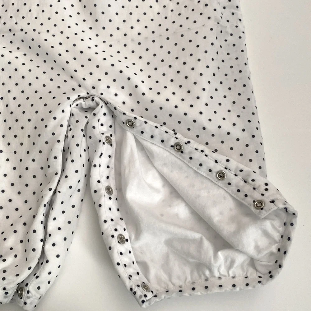 Ralph Lauren Baby Girls' Polka Dot Cotton One Piece Coverall size 12 months